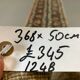 Turkish narrow runner 368x50 cm wool