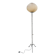 Rispal lampshade on wrought iron floor lamp base