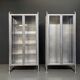 2x vintage italian medical display cabinets from profa - padua