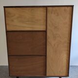 Armoire vitrine et secrétaire en palissandre années 50/60