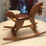 Wooden rocking horse