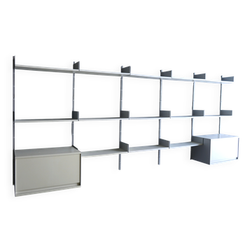 Wall Shelving Unit model 606 by Dieter Rams for Vitsoe. 1960s
