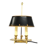 French hot water bottle lamp green and golden age 40