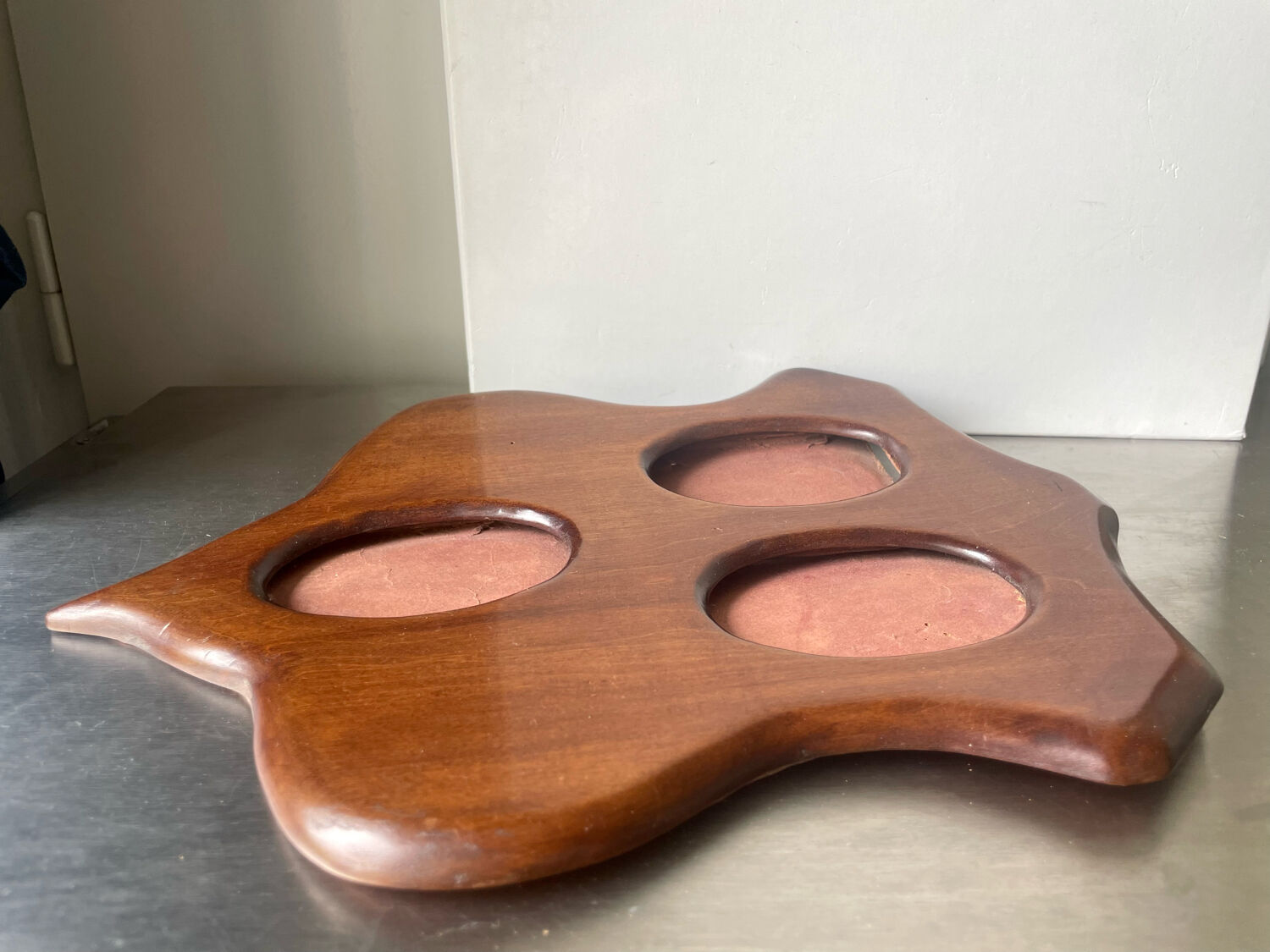 Art nouveau mahogany picture frame