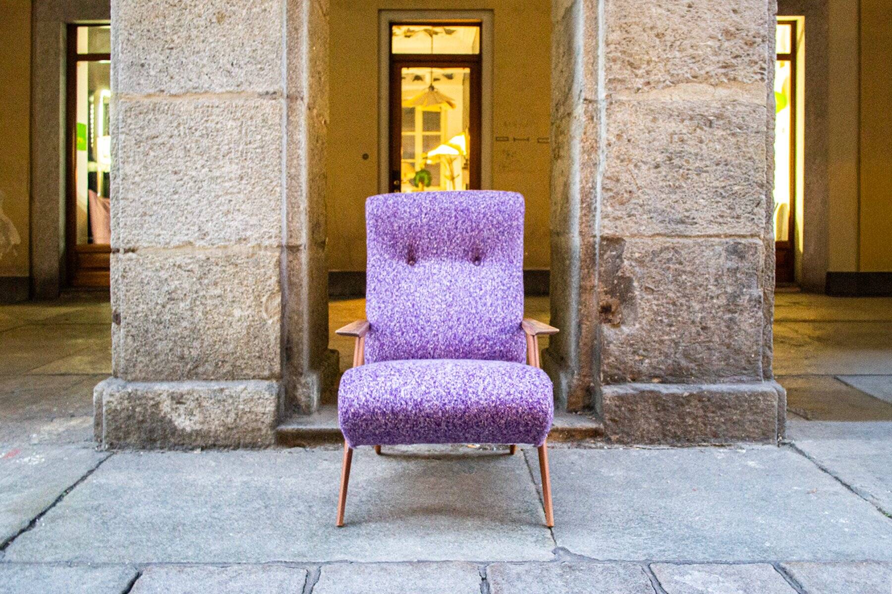Fauteuil vintage de Guglielmo Veronesi, Italie, années 50