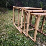 3 nesting rattan tables