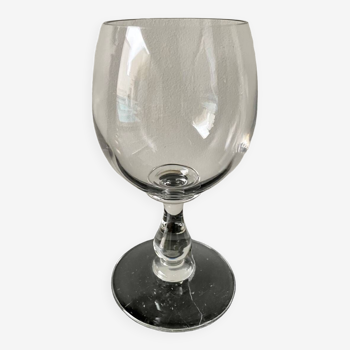 Vase verre à pied ancien en cristal