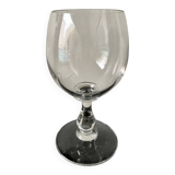 Vase verre à pied ancien en cristal