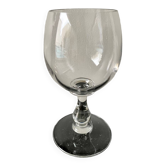 Old crystal stemmed glass vase