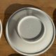 Set of 9 small Italian dessert plates Primula with red and green trim.