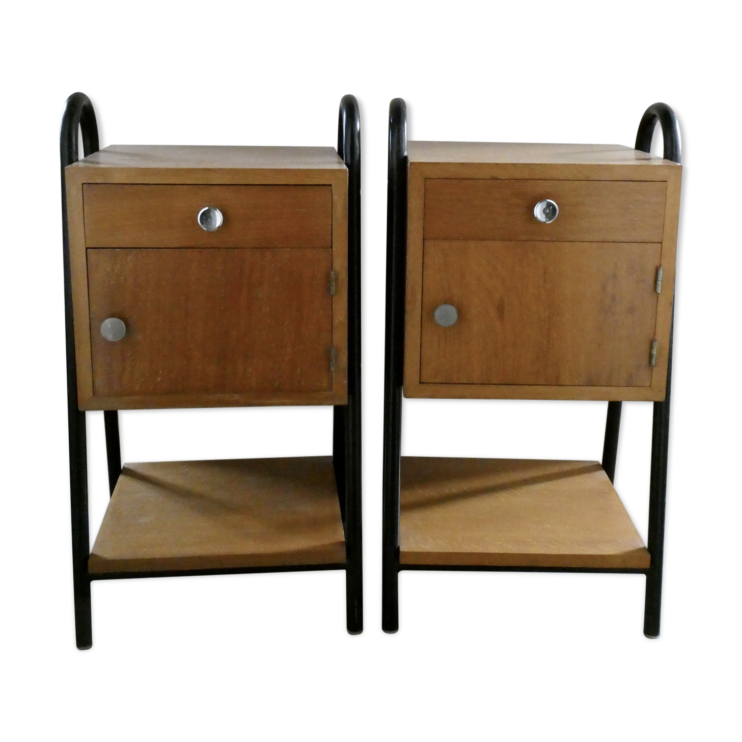 Pair of boarding bedsides 1950s