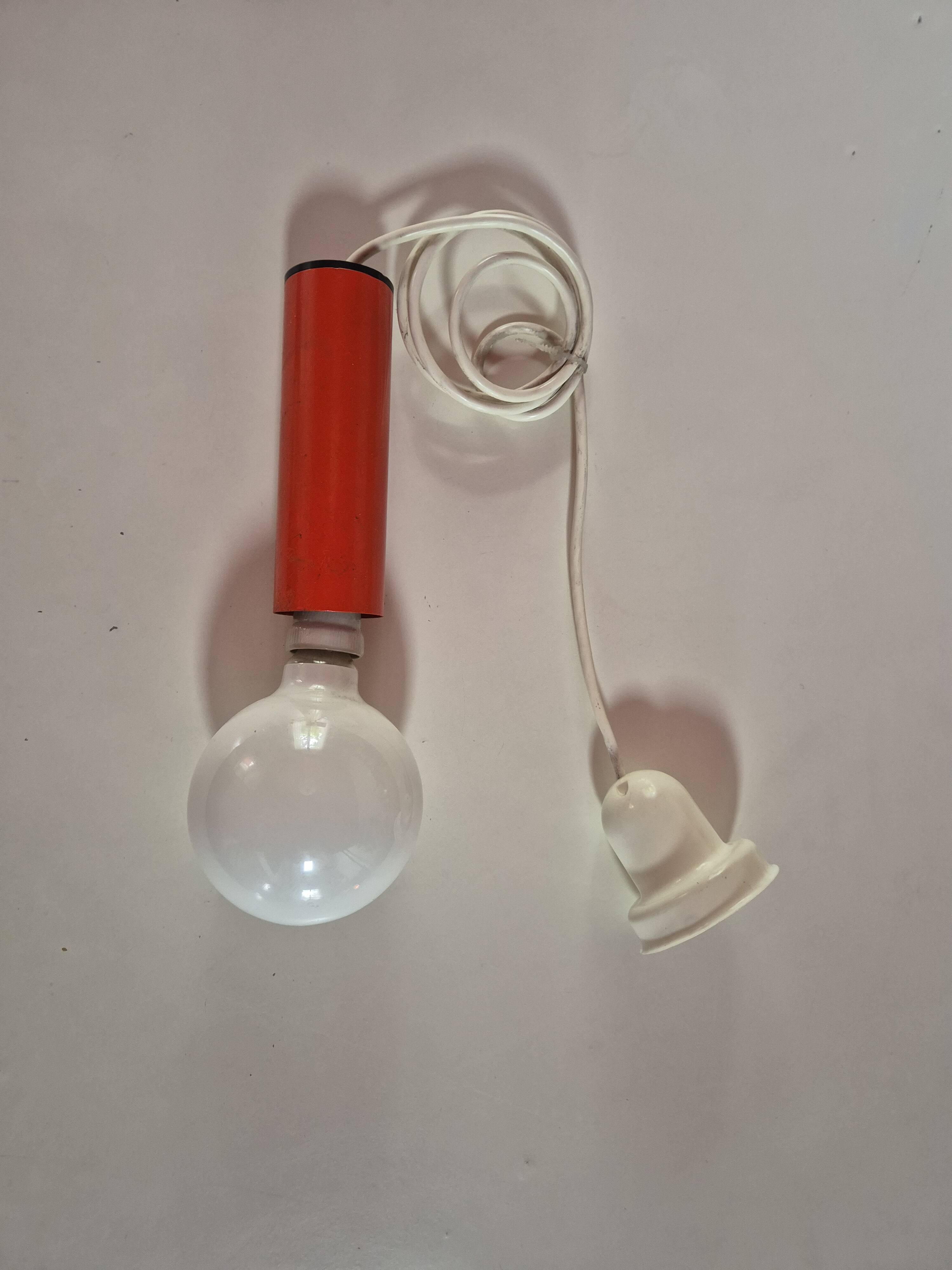 Suspension Tube Vintage Orange - 1970s Design - Space Age