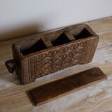 Old wooden spice box