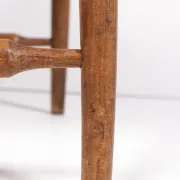 Brutalist oak fireside chair – wabi sabi armchair