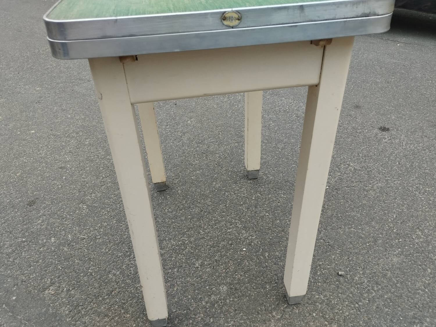 Antique vintage kitchen table