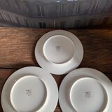 Set of 3 vintage plates Block Spal Portugal - Grey Dawn 1980 - TBE !