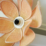 Flower rattan pendant light