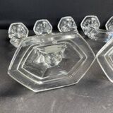 Pair of crystal candlesticks – Bernard Schott – Hellert (Moselle)