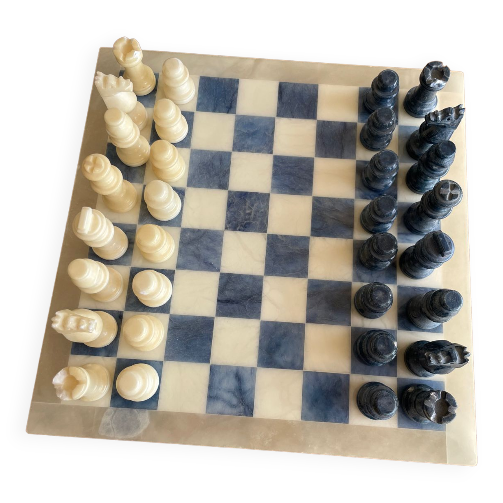 Alabaster chess game