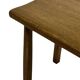 Vintage Set of 3 brutalist oak side or nesting tables 1970s