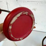 Ensemble de 2 lampes de table / veilleuses rouges vintage