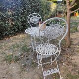 Wrought iron garden furniture