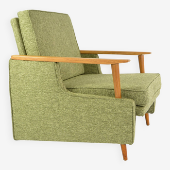 Green geometric square armchair