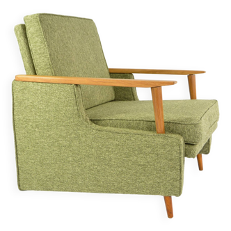 Green geometric square armchair