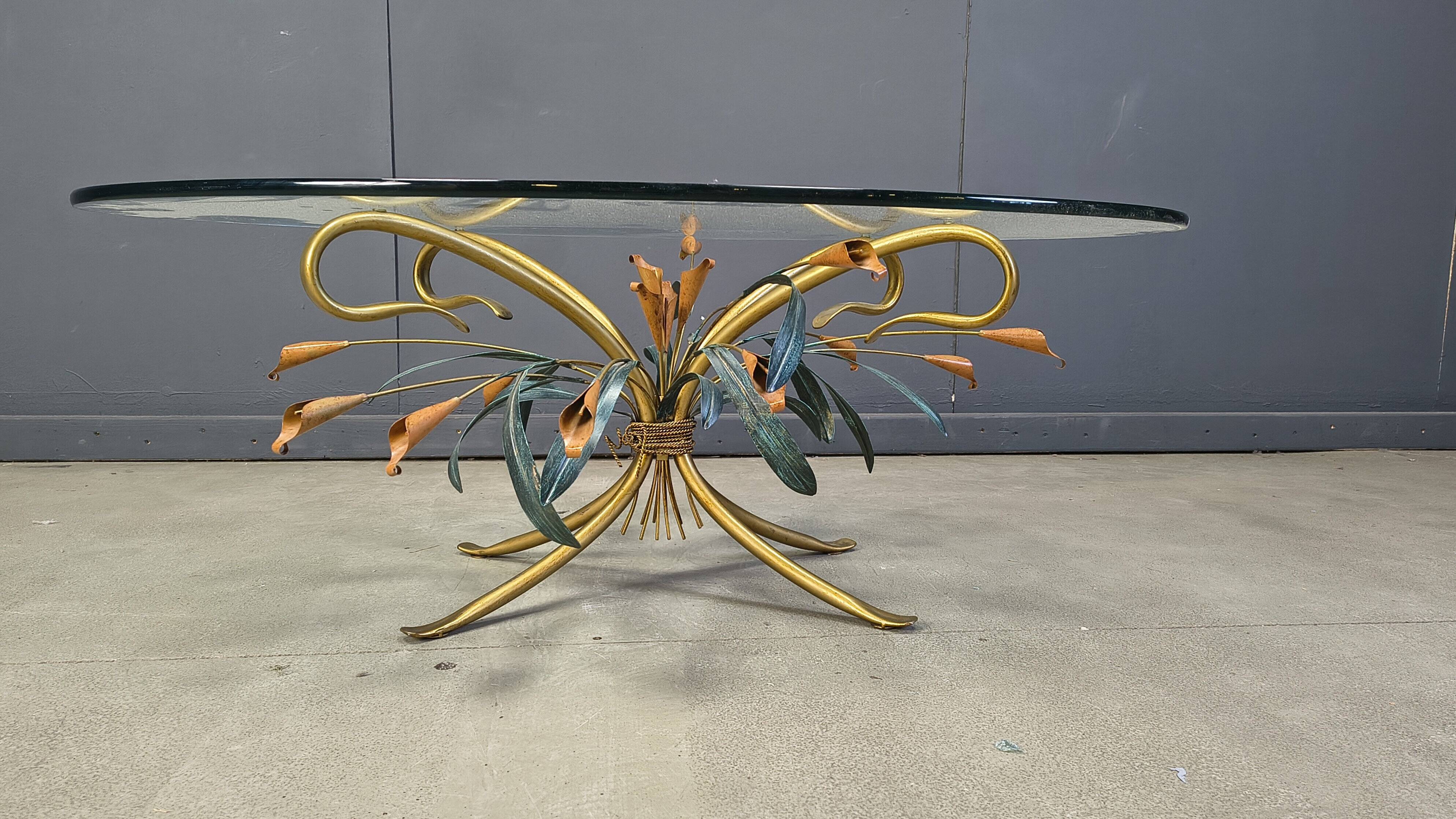 Table basse florentine dans le style de Hans Kögl, années 1970