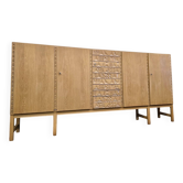Armoire vintage XL à mi-hauteur aux accents brutalistes