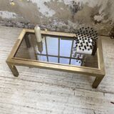 Table basse en laiton années 60