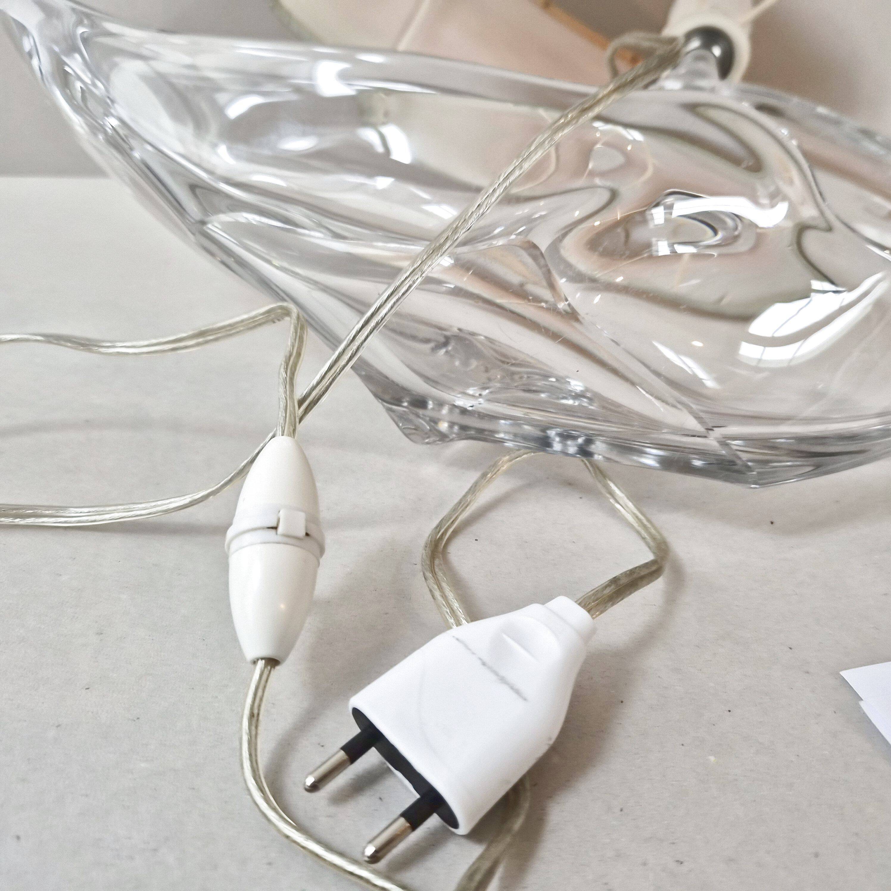 Vintage crystal lamp from the 1970s