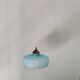 Vintage frosted blue glass pendant light