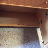 Wicker & rattan bookcase