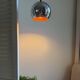 Set of 2 Vintage Topan style pendants - Danish design lamps - Space age sty
