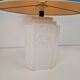 White Ceramic Palm Tree Table Lamp in the style of Serge Roche, 1970s