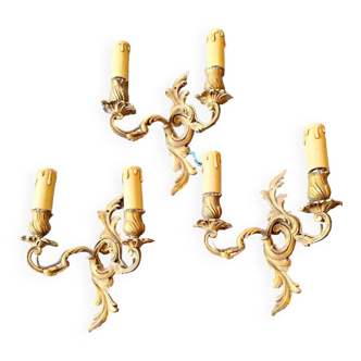 serie lot 3 appliques bronze