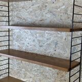 60's 70's oak string shelf module by Kajsa & Nils "Nisse" Strinning Sweden