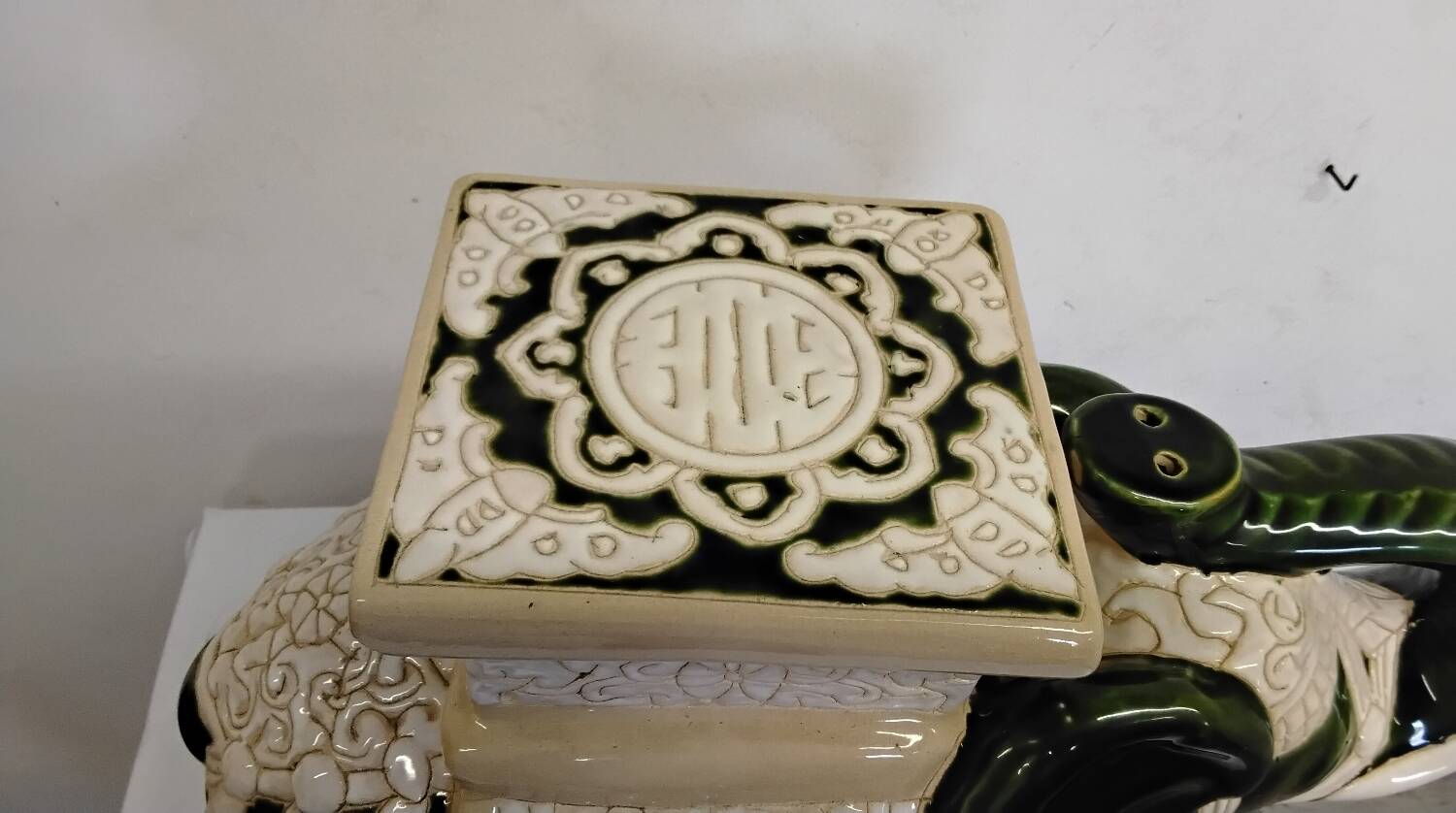 Vintage ceramic elephant plant pot