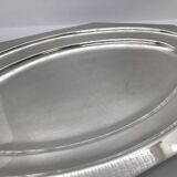 Plat de service en métal argenté