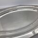 Silver metal serving dish