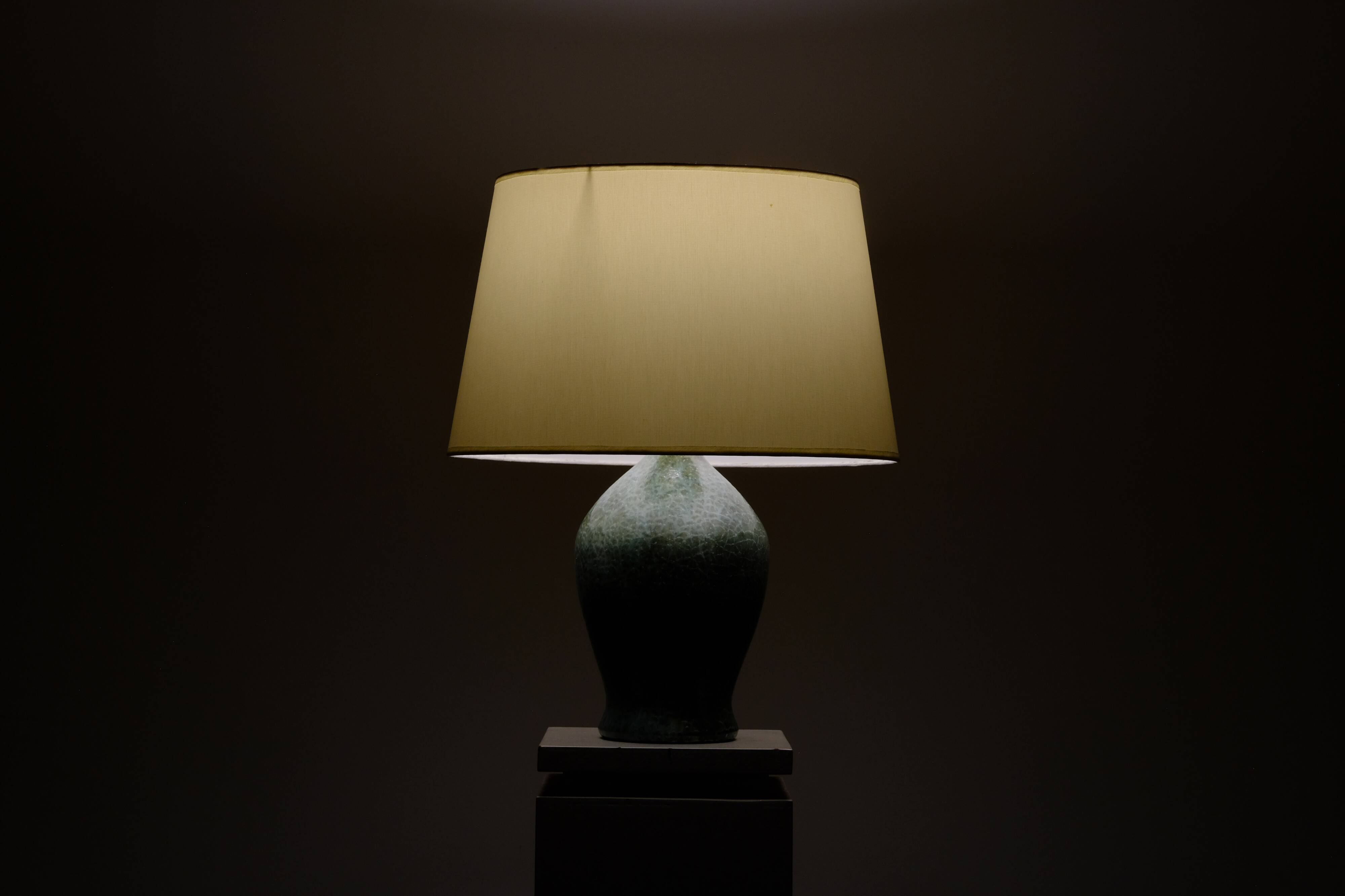 Ceramic lamp by Jacques SERRE 1970's