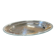 Oval silver-plated metal tray Christofle Malmaison model