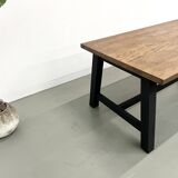 Modern solid oak dining table