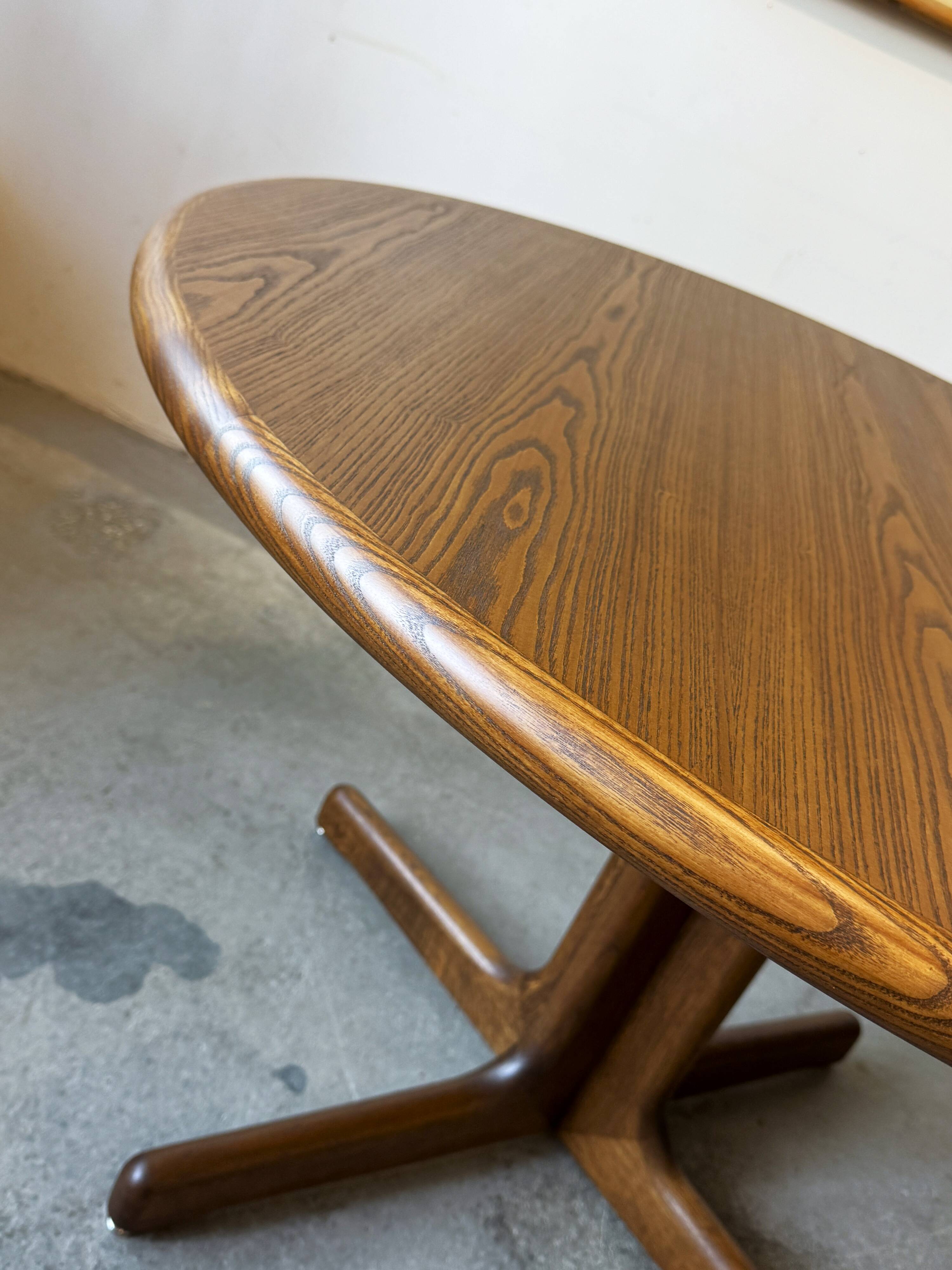 Extendable oak table, Lübke, Germany, 1960s/1970s, vintage