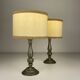 Vintage metal table lamp, Italy 1960s, set of 2