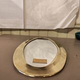 Vintage Urdu mirror in brass