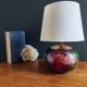Lamp "Laque Line" Jean-Noël Bouillet (JNB) - Painted Glass Globe Signed