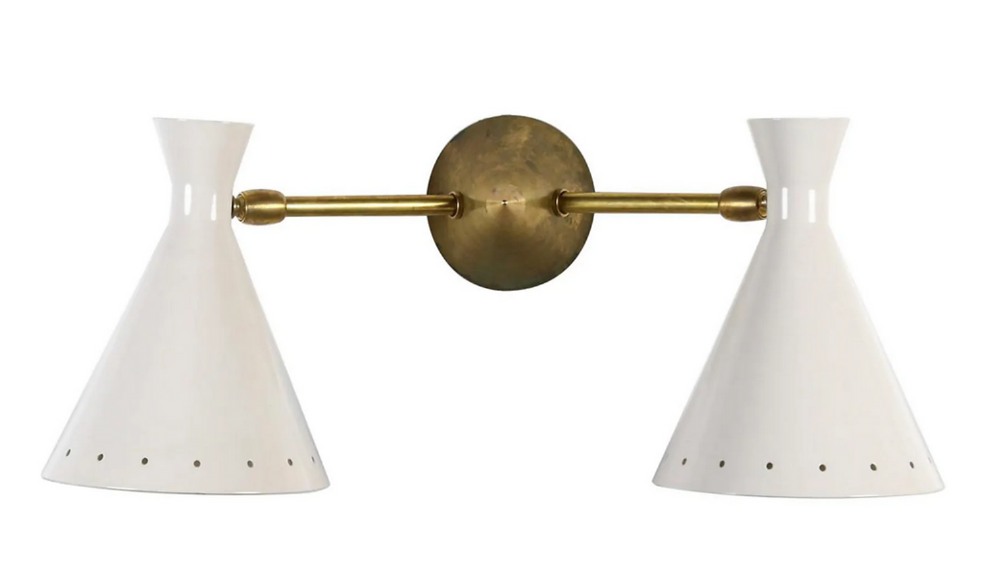 Wall lamp cocotte double white