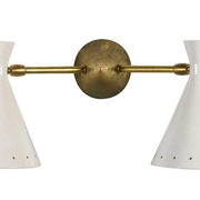 Wall lamp cocotte double white